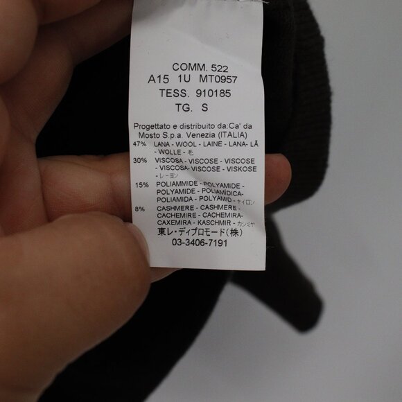 Seventy Sergio Tegon Sweater Men’s Small Wool Cashmere Blend V Neck jumper brown - Picture 5 of 10